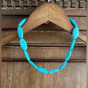 Natural stone turquoise necklace